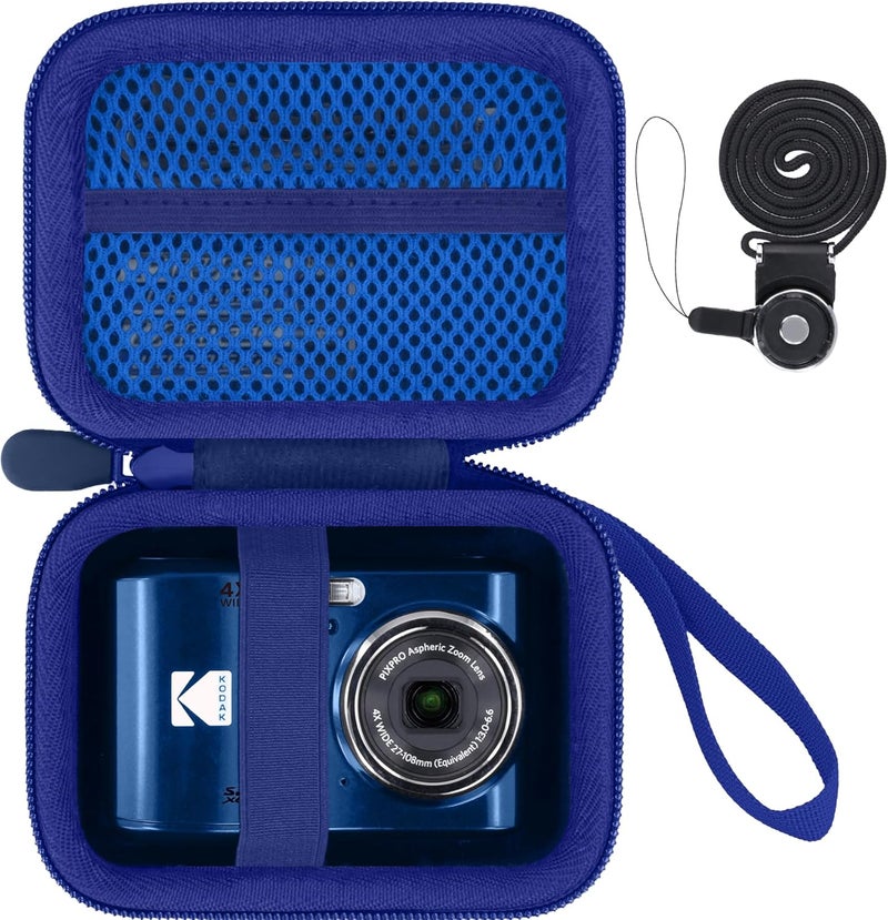 Baval for KODAK PIXPRO Friendly Zoom FZ55/FZ45/FZ43 16MP Digital Camera Hard Carrying Storage Case(Only Blue Case) - Image 1
